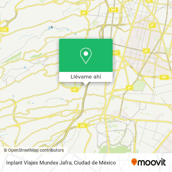 Mapa de Inplant Viajes Mundex Jafra