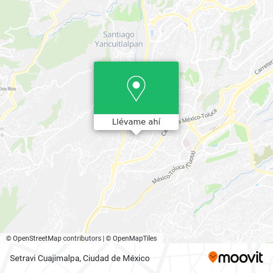 Mapa de Setravi Cuajimalpa