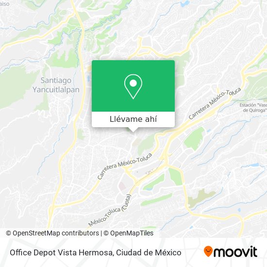 Mapa de Office Depot Vista Hermosa