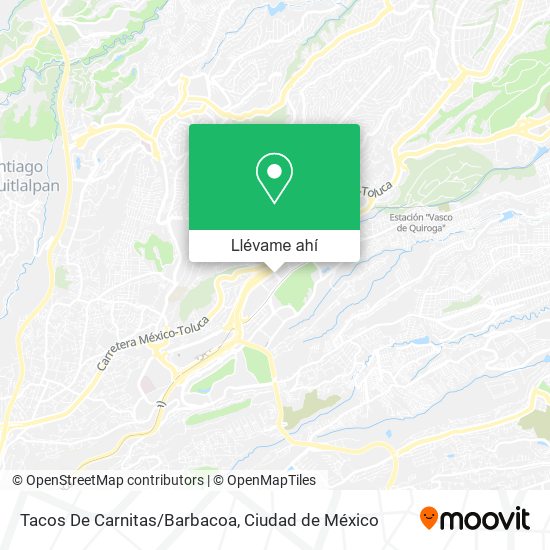 Mapa de Tacos De Carnitas/Barbacoa