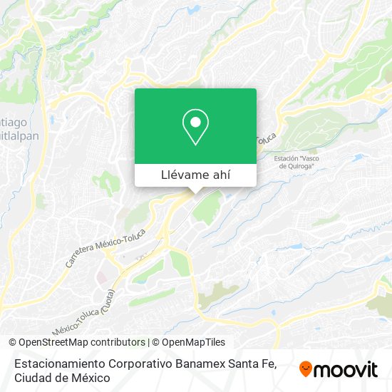 Mapa de Estacionamiento Corporativo Banamex Santa Fe