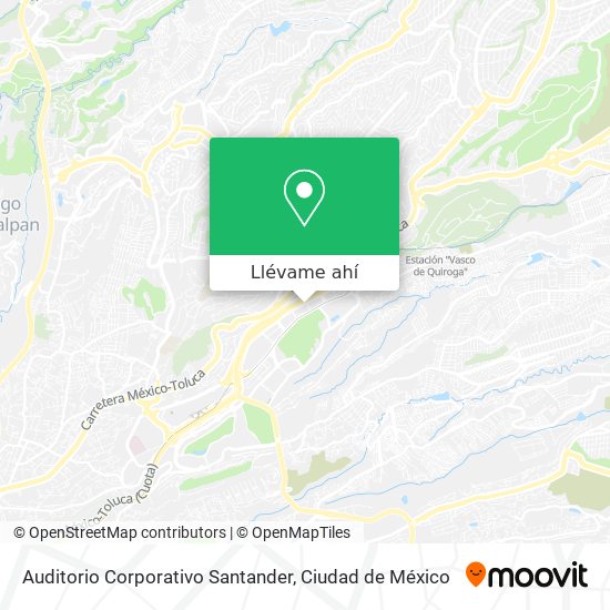 Mapa de Auditorio Corporativo Santander