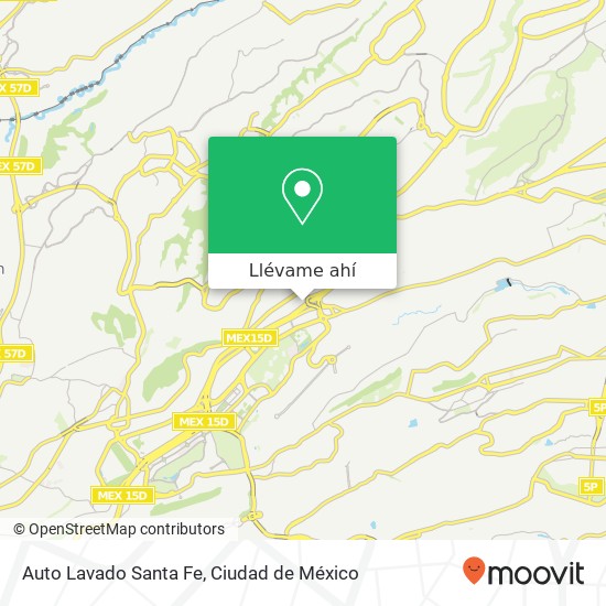 Mapa de Auto Lavado Santa Fe