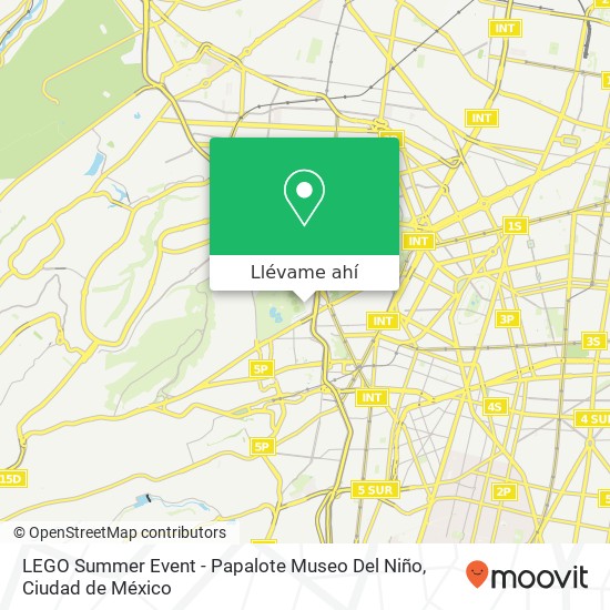 Mapa de LEGO Summer Event - Papalote Museo Del Niño