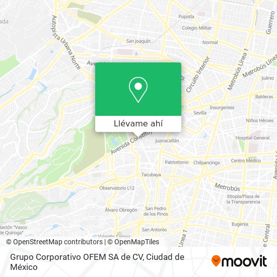 Mapa de Grupo Corporativo OFEM SA de CV