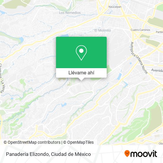 Mapa de Panadería Elizondo