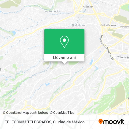 Mapa de TELECOMM TELEGRAFOS