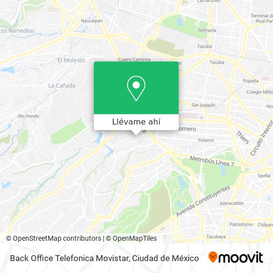 Mapa de Back Office Telefonica Movistar