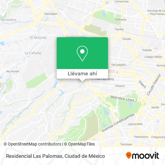 Mapa de Residencial Las Palomas