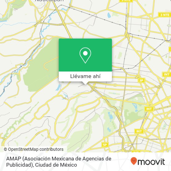 Mapa de AMAP (Asociación Mexicana de Agencias de Publicidad)