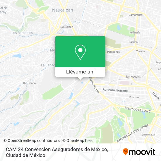 Mapa de CAM 24 Convencion Aseguradores de México