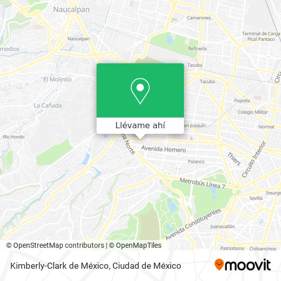 Mapa de Kimberly-Clark de México