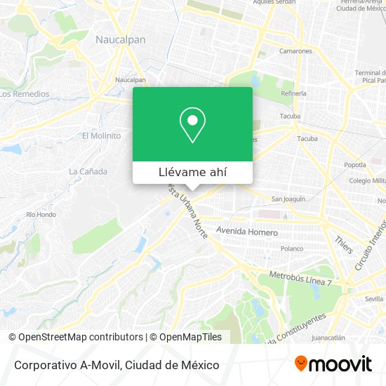 Mapa de Corporativo A-Movil