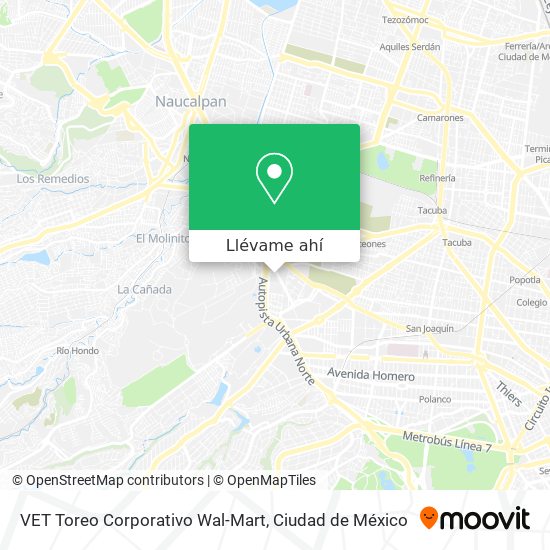 Mapa de VET Toreo Corporativo Wal-Mart