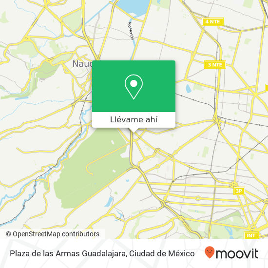 Mapa de Plaza de las Armas Guadalajara