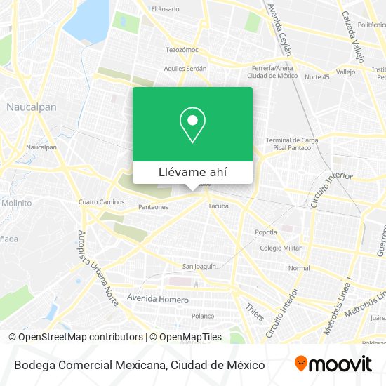 Mapa de Bodega Comercial Mexicana
