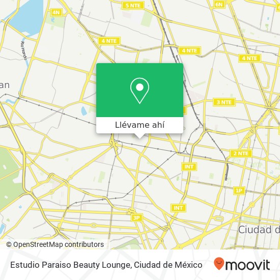 Mapa de Estudio Paraiso Beauty Lounge