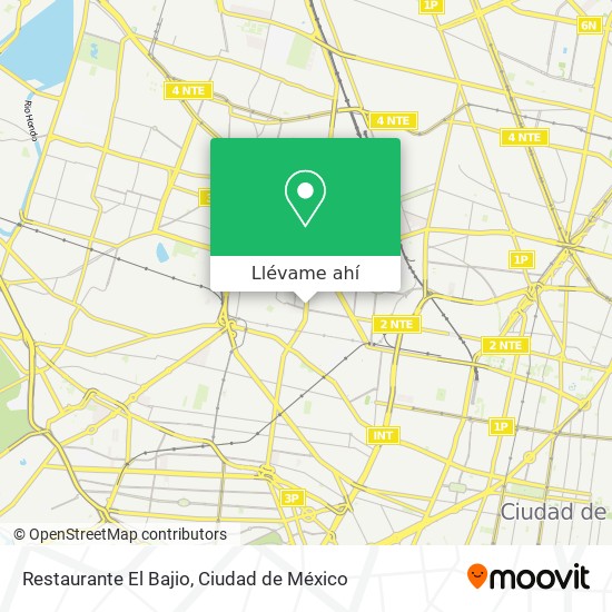 Mapa de Restaurante El Bajio