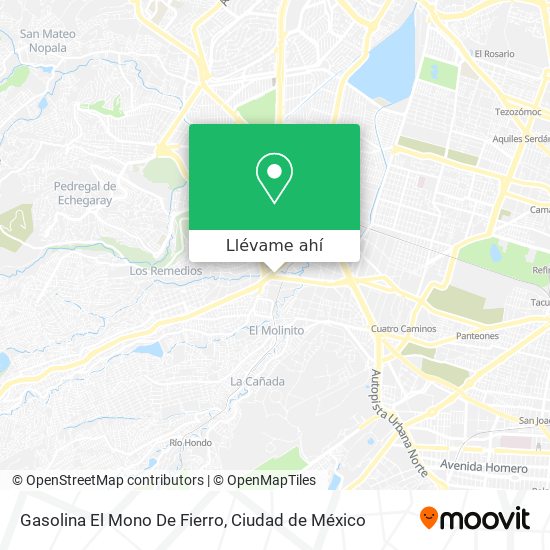 Mapa de Gasolina El Mono De Fierro