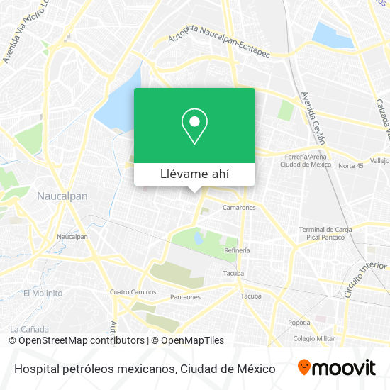 Mapa de Hospital petróleos mexicanos