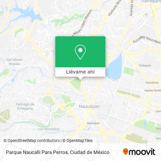 Mapa de Parque Naucalli Para Perros