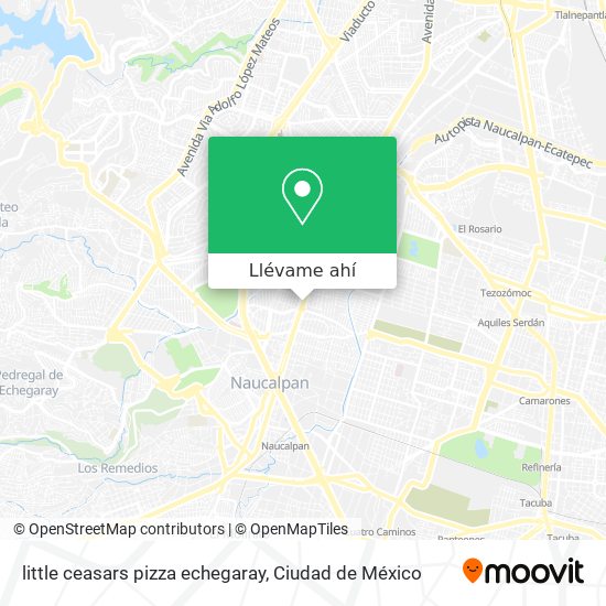 Mapa de little ceasars pizza echegaray