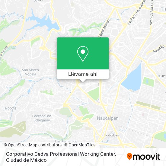 Mapa de Corporativo Cedva Professional Working Center