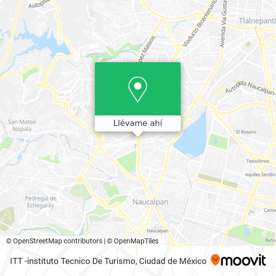 Mapa de ITT -instituto Tecnico De Turismo