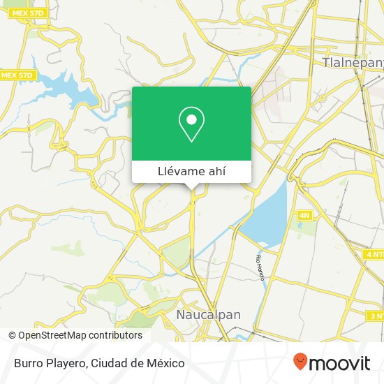 Mapa de Burro Playero