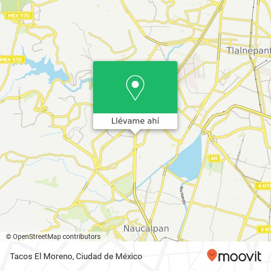 Mapa de Tacos El Moreno