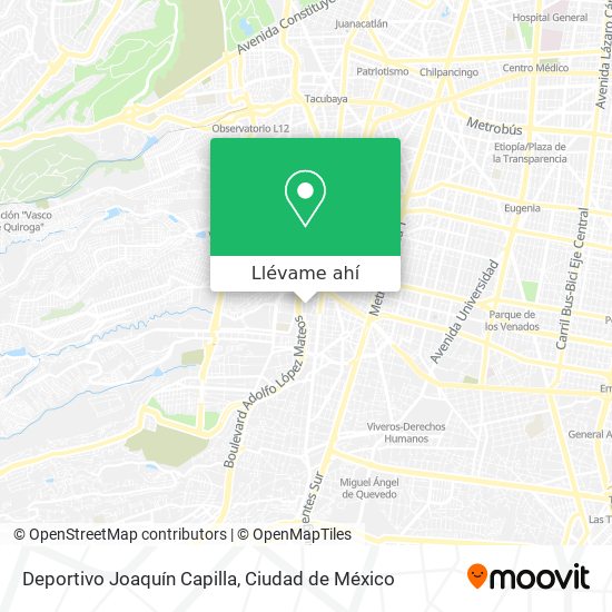 Mapa de Deportivo Joaquín Capilla