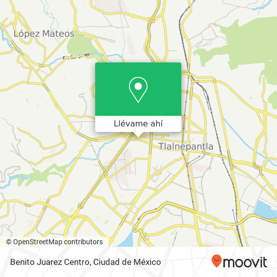 Mapa de Benito Juarez Centro