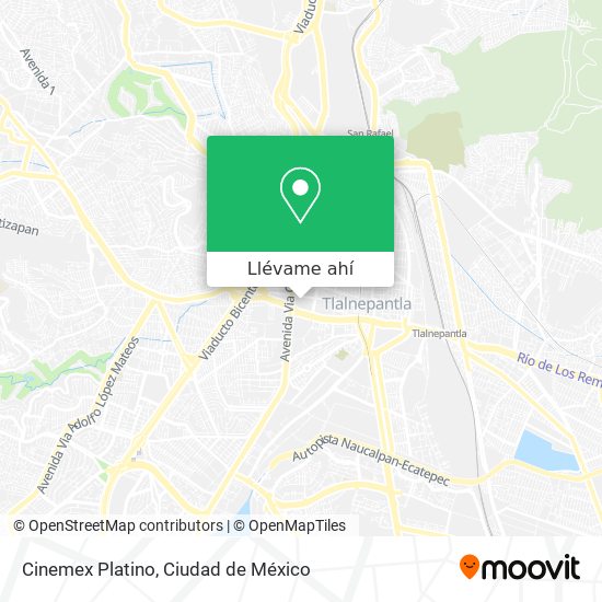 Mapa de Cinemex Platino