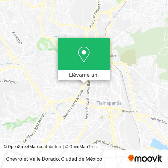 Mapa de Chevrolet Valle Dorado