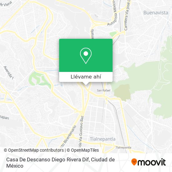 Mapa de Casa De Descanso Diego Rivera Dif
