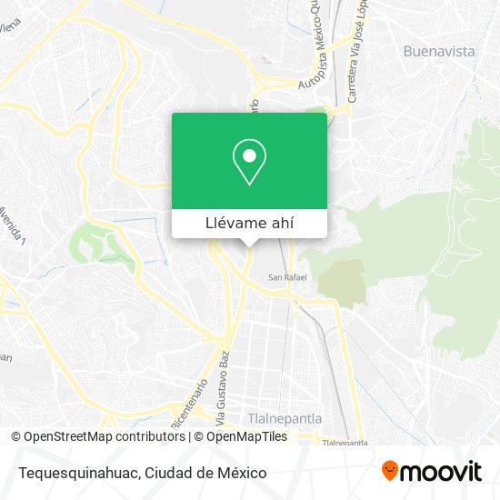 Mapa de Tequesquinahuac