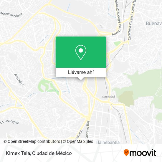 Mapa de Kimex Tela