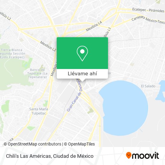 Mapa de Chili's Las Américas