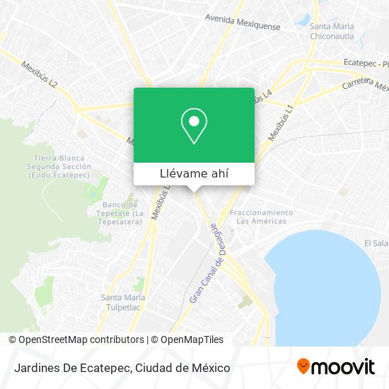 Mapa de Jardines De Ecatepec