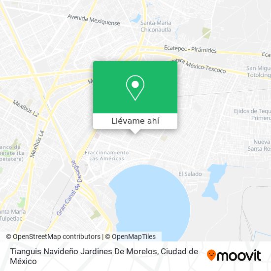 Mapa de Tianguis Navideño Jardines De Morelos