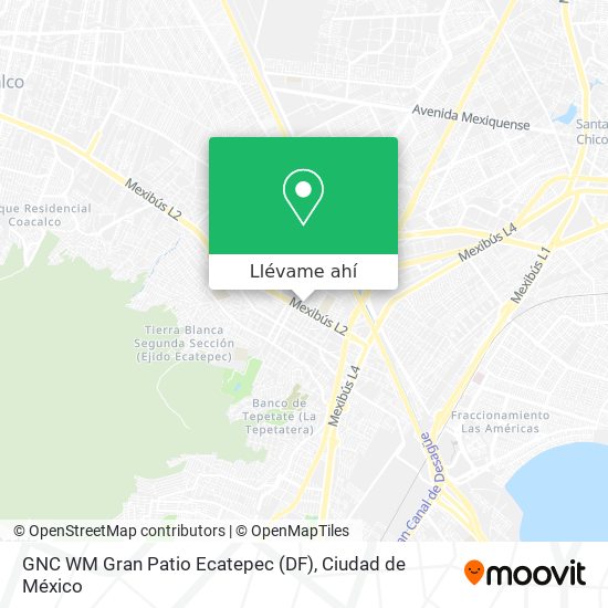 Mapa de GNC WM Gran Patio Ecatepec (DF)