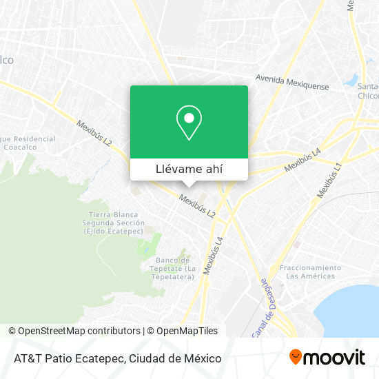 Mapa de AT&T Patio Ecatepec