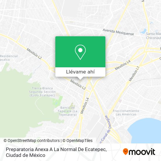 Mapa de Preparatoria Anexa A La Normal De Ecatepec
