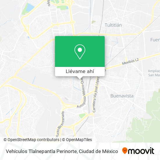 Mapa de Vehículos Tlalnepantla Perinorte