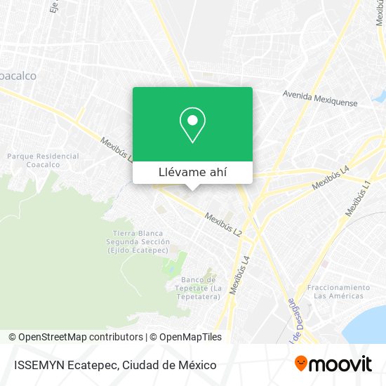 Mapa de ISSEMYN  Ecatepec