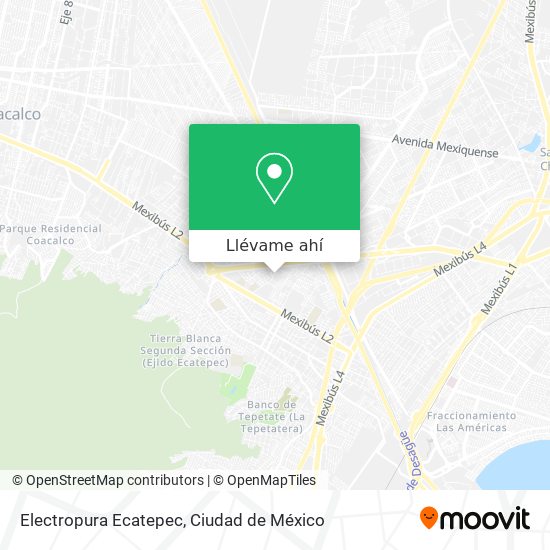Mapa de Electropura Ecatepec
