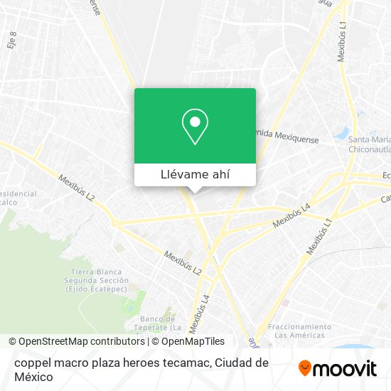 Mapa de coppel macro plaza heroes tecamac