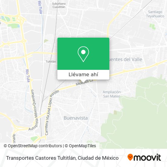 Mapa de Transportes Castores Tultitlán