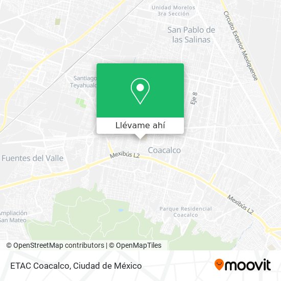 Mapa de ETAC Coacalco