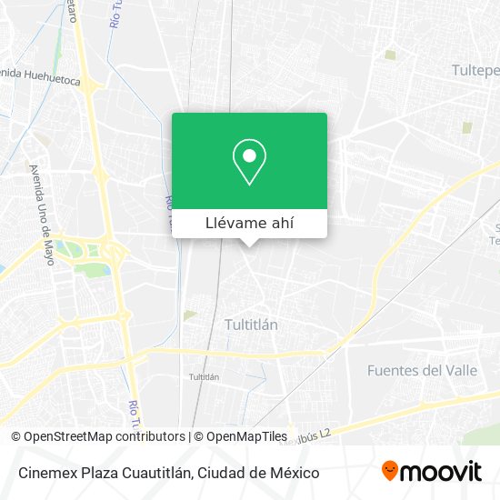 Mapa de Cinemex Plaza Cuautitlán